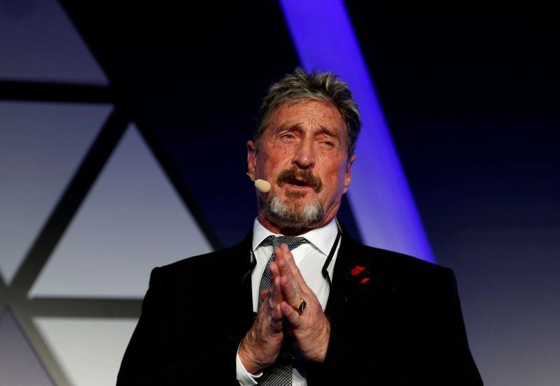 Spain detains software creator McAfee in Barcelona: police source