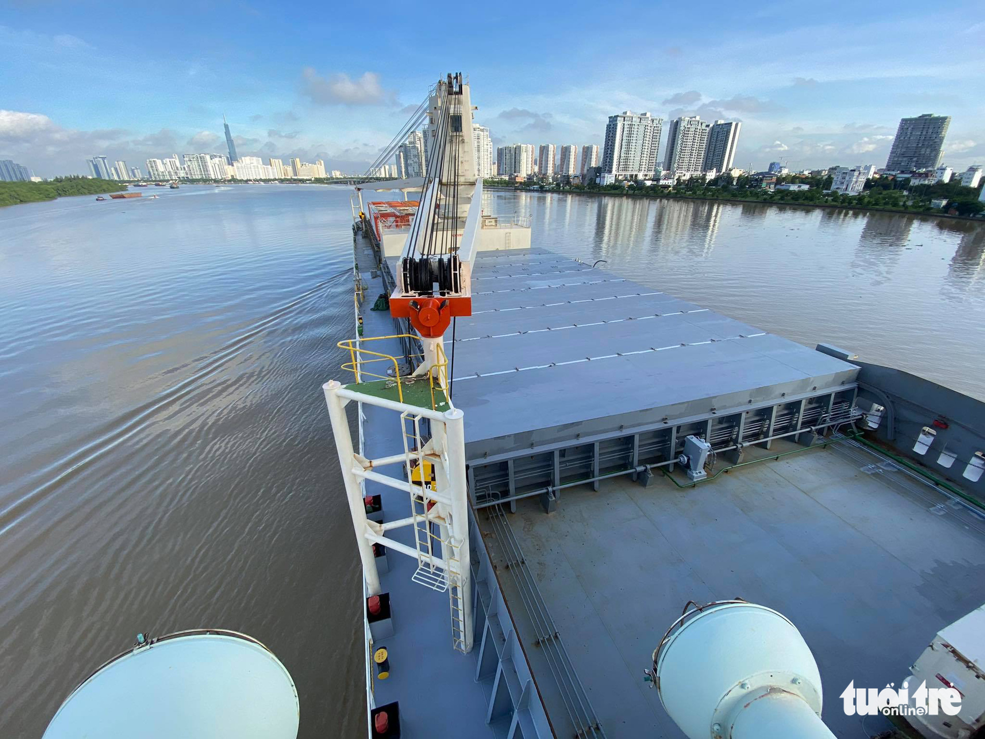 Bayani cargo vessel docks at Khanh Hoi Port in Ho Chi Minh City, October 8, 2020. Photo: Quang Dinh / Tuoi Tre