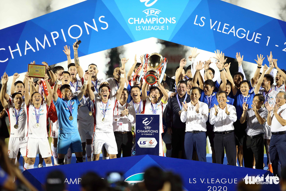 Military-owned club crowned champions of Vietnam football league