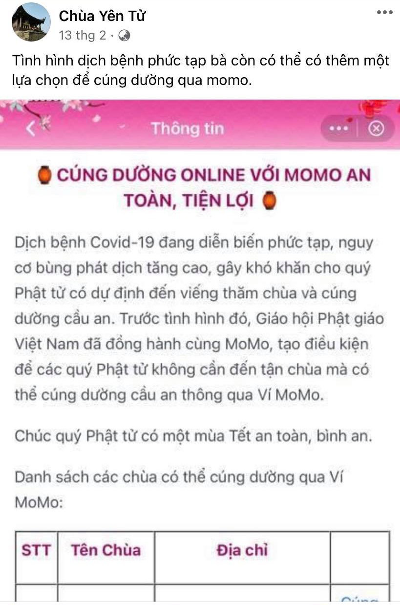 Going digital: Vietnamese pagodas receive offerings via e-wallet on trial basis