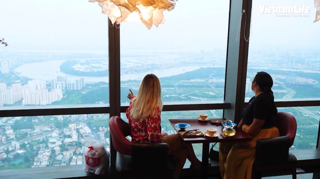 What's it like to have high tea in the sky at Vietnam's tallest building?