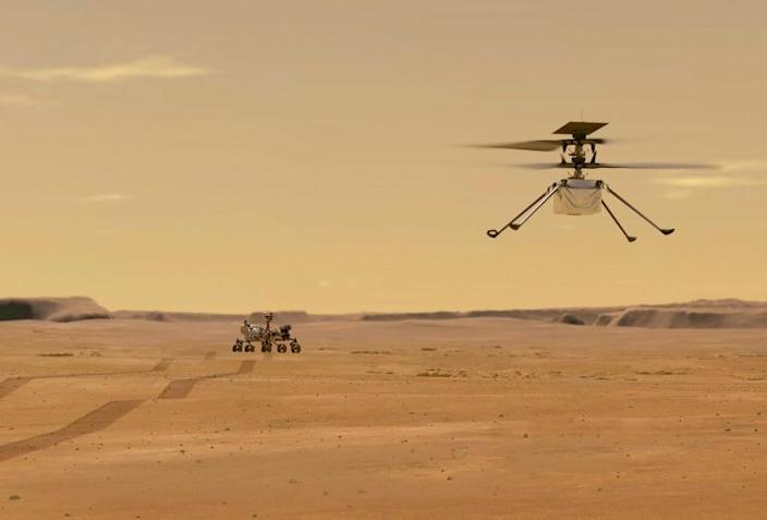 NASA's Ingenuity helicopter survives first night alone on Mars