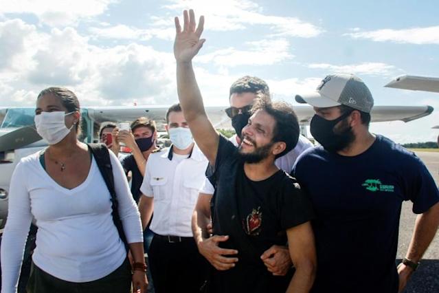 Antonio Sena says he finds meaning in the fact he was saved by a family that lives 'in harmony' with the rainforest, after working for people who are destroying it. Photo: AFP