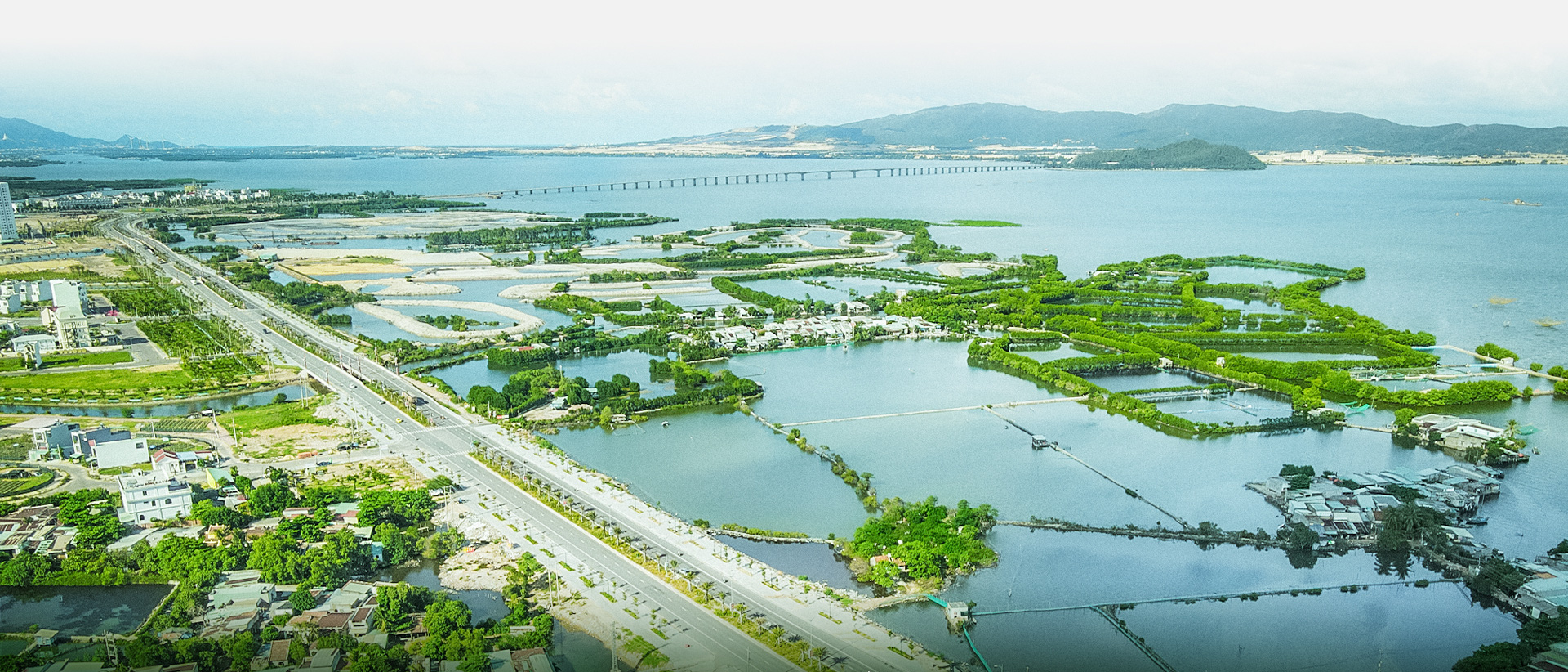 A bird’s-eye view of Cam Ranh City in Khanh Hoa Province, Vietnam. Photo: Ngo Tran Hai An / Tuoi Tre