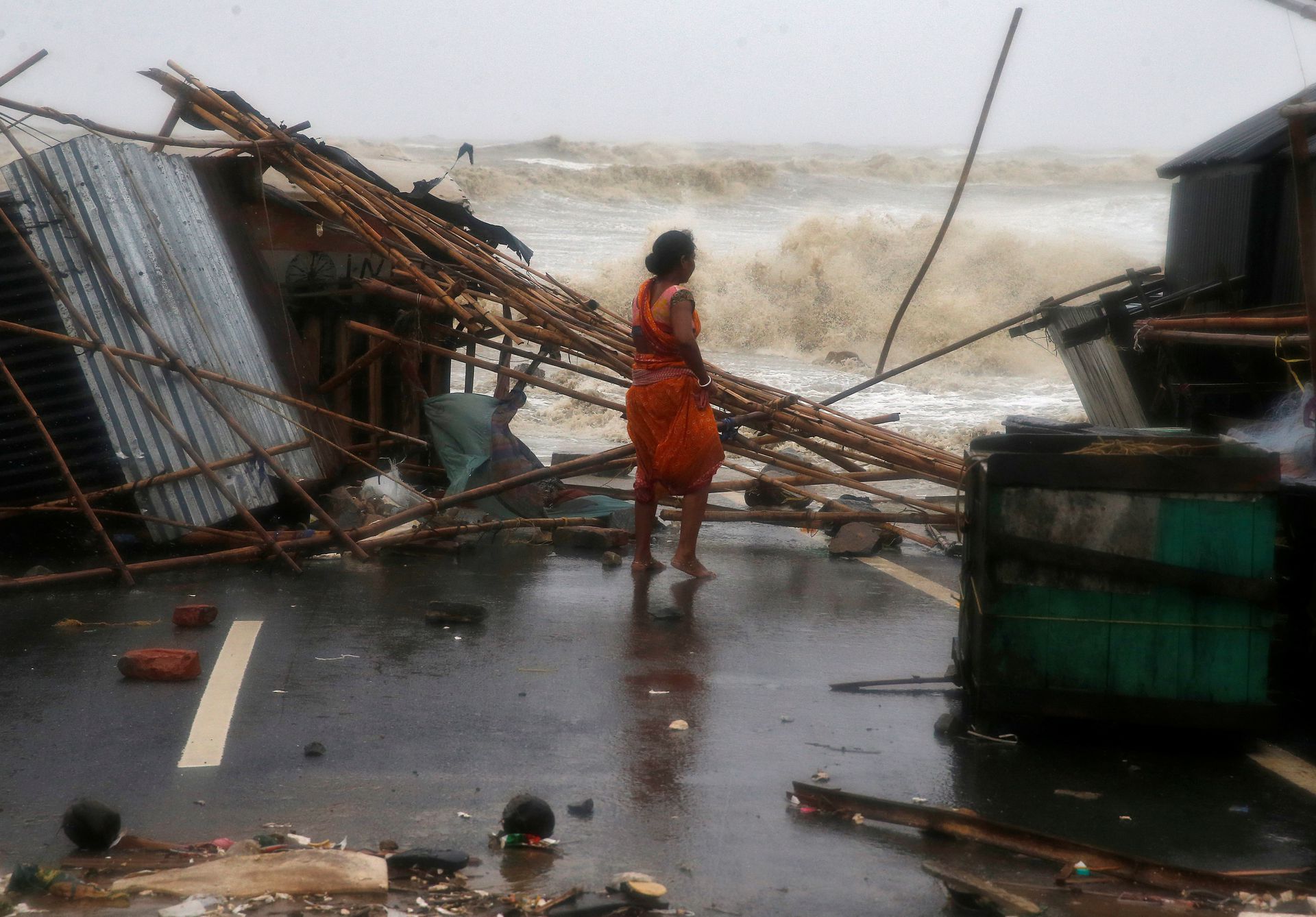 Powerful cyclone Yaas destroys homes in India, forces airport closure