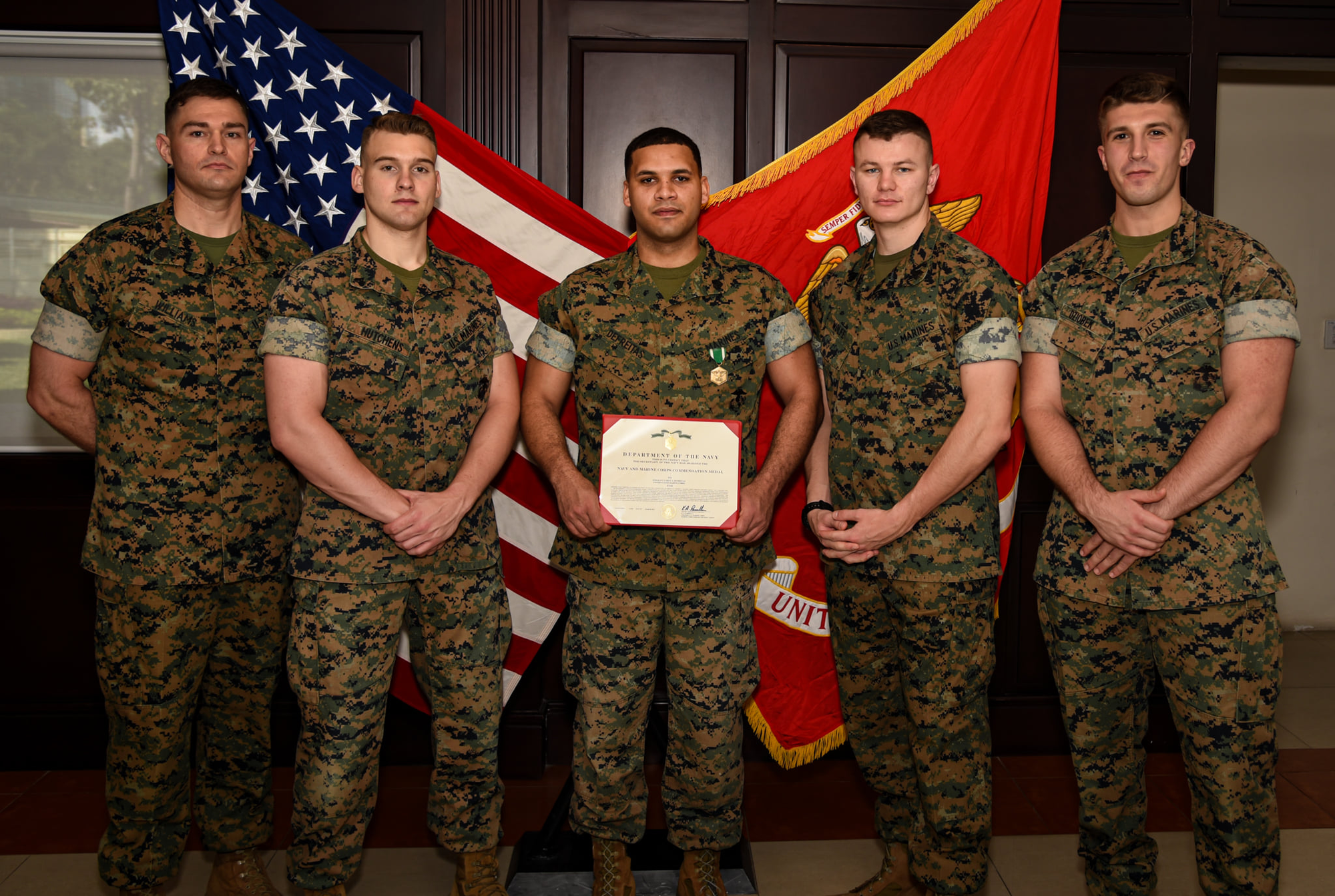 US marine security guards save young boy from drowning in Vietnam