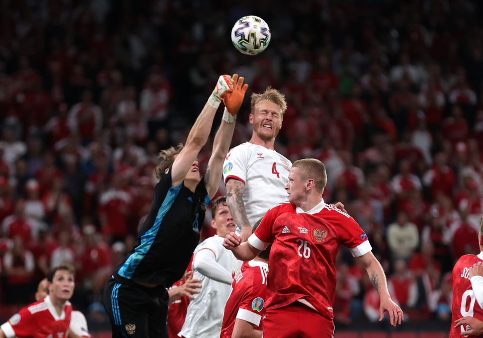 Fairytale for Denmark as rout of Russia puts them in last 16