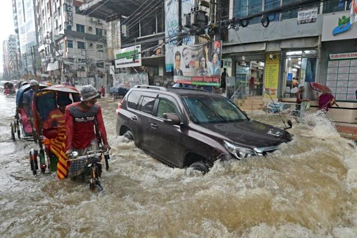 Dhaka faces 'severe escalating risk' from climate change, the IPCC report says. Photo: AFP