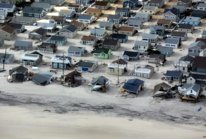 Storm damage on the Atlantic Coast after Hurricane Sandy in 2012. Photo: AFP