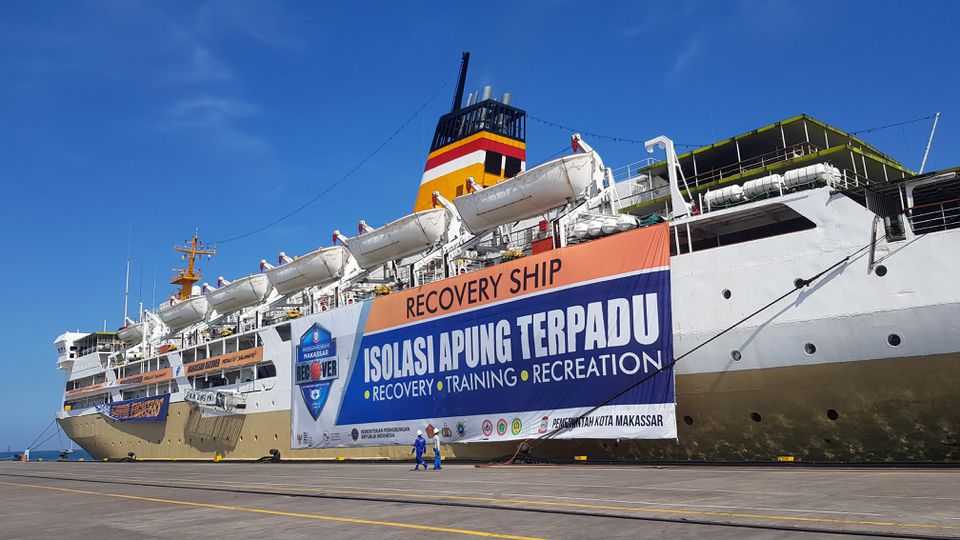 Indonesian ferry turns floating isolation centre for COVID-19 patients