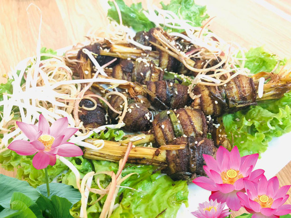 Grilled eel prepared in Vietnam’s Nghe An Province style. Photo: Tieu Tung / Tuoi Tre