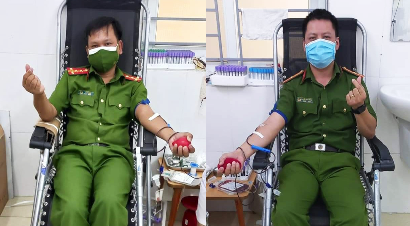Police donate blood to save boy stung by bees in Vietnam