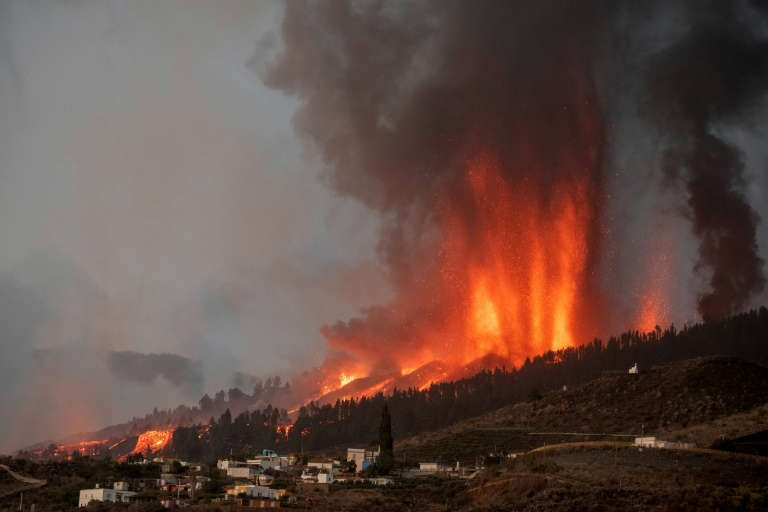 Lava engulfs 100 homes as Canary Islands volcano erupts
