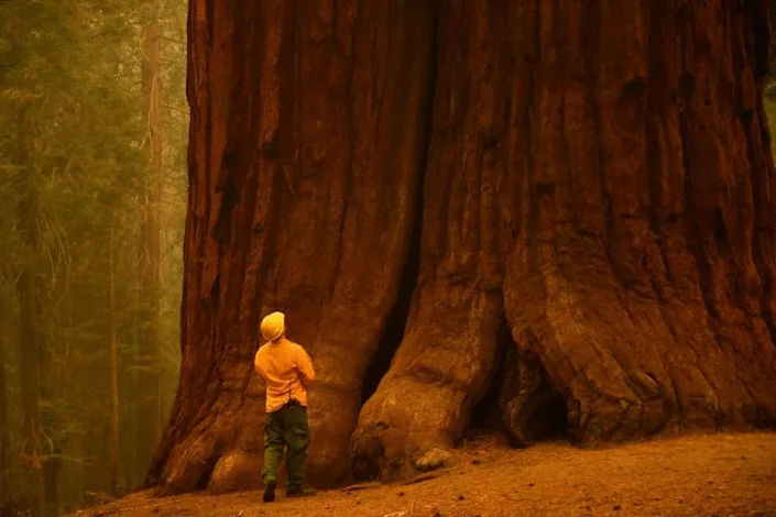 California redwood trees grow taller - over 100 metres - but sequoias are the largest trees by volume in the world. Photo: AFP