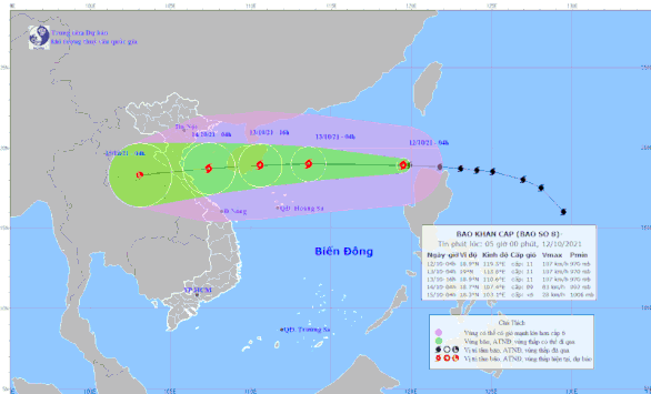 Typhoon Kompasu heads to north-central Vietnam
