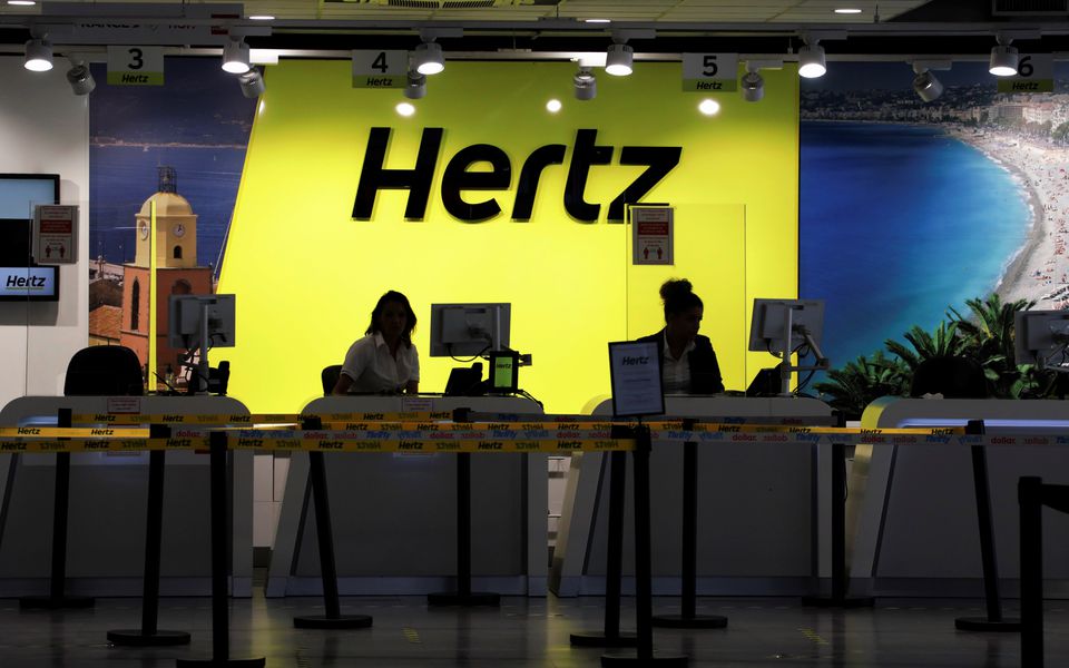 The desk of car rental company Hertz is seen at Nice International airport during the coronavirus disease (COVID-19) outbreak in Nice, France, May 27, 2020. Photo: Reuters