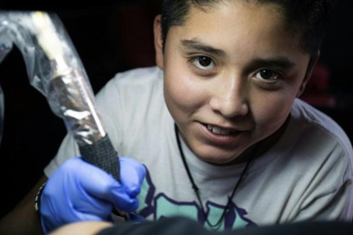 Mexican 11-year-old tattooist follows in father's footsteps