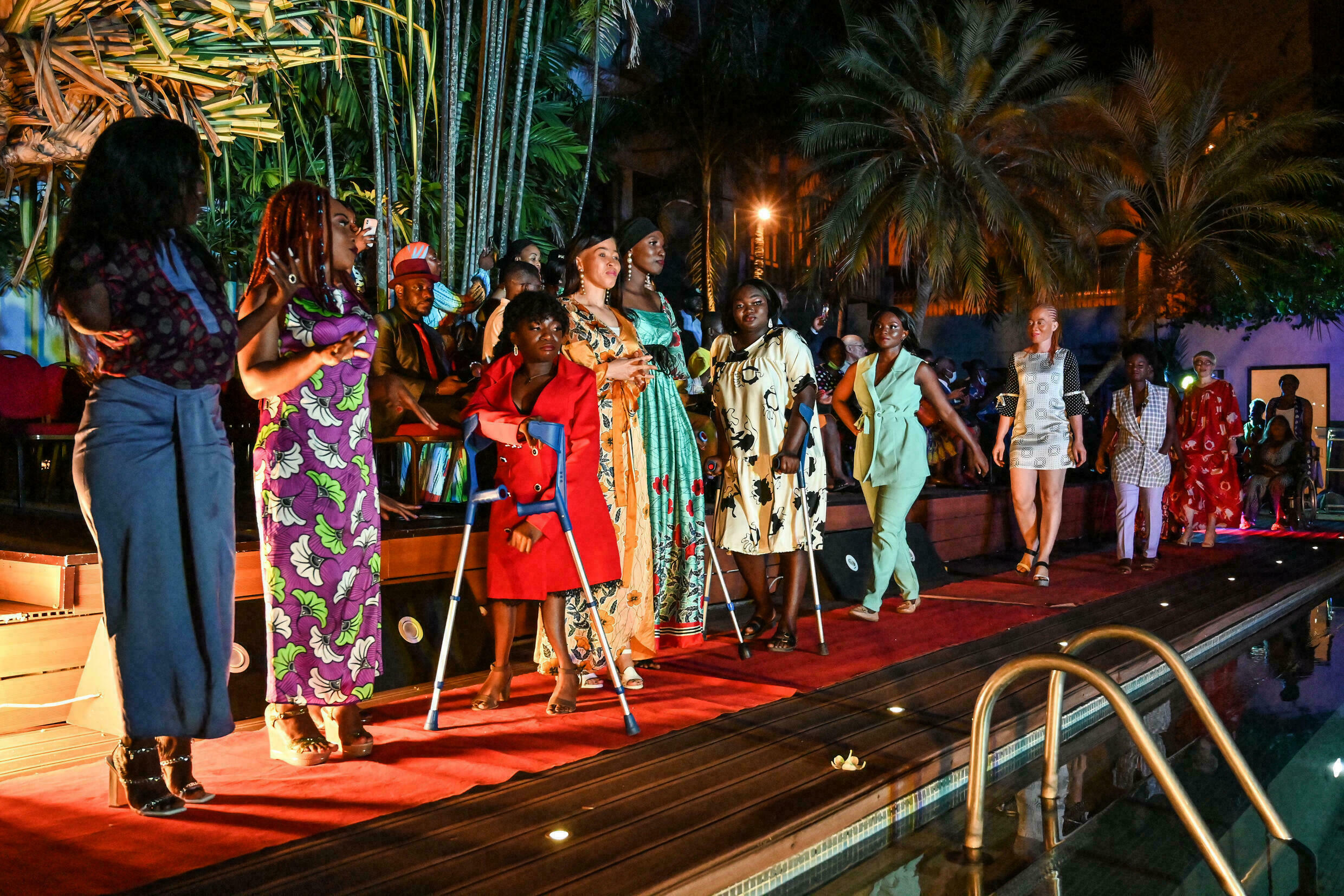 Empowering disabled women at the Mougnan Foundation show. Photo: AFP