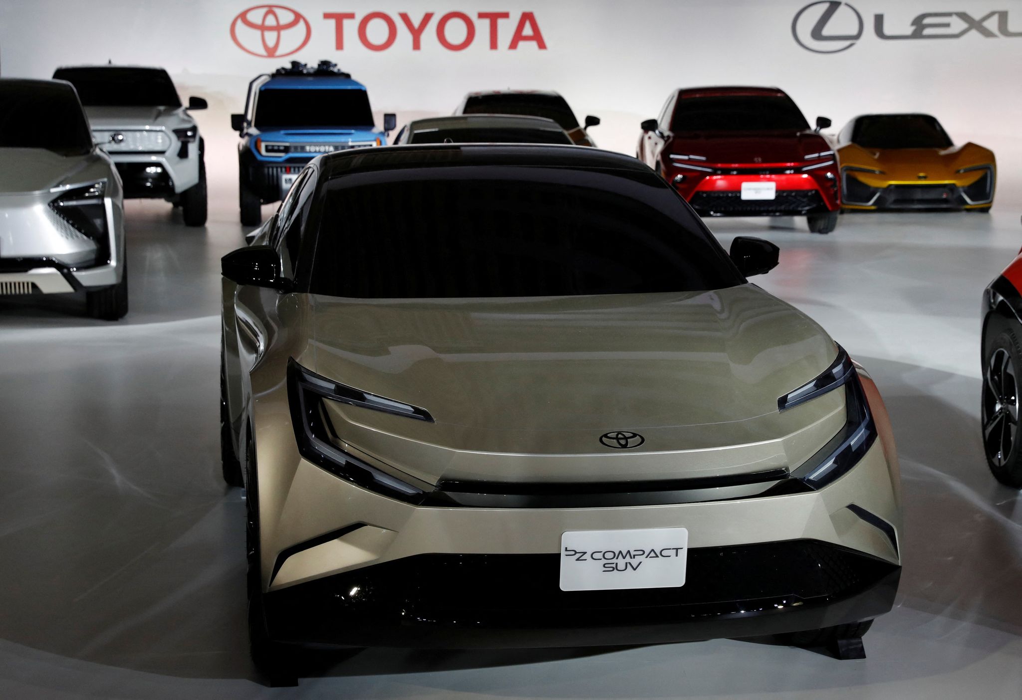 Toyota Motor Corporation's bZ Compact SUV is pictured after a briefing on the company's strategies on battery EVs in Tokyo, Japan, December 14, 2021. Photo: Reuters