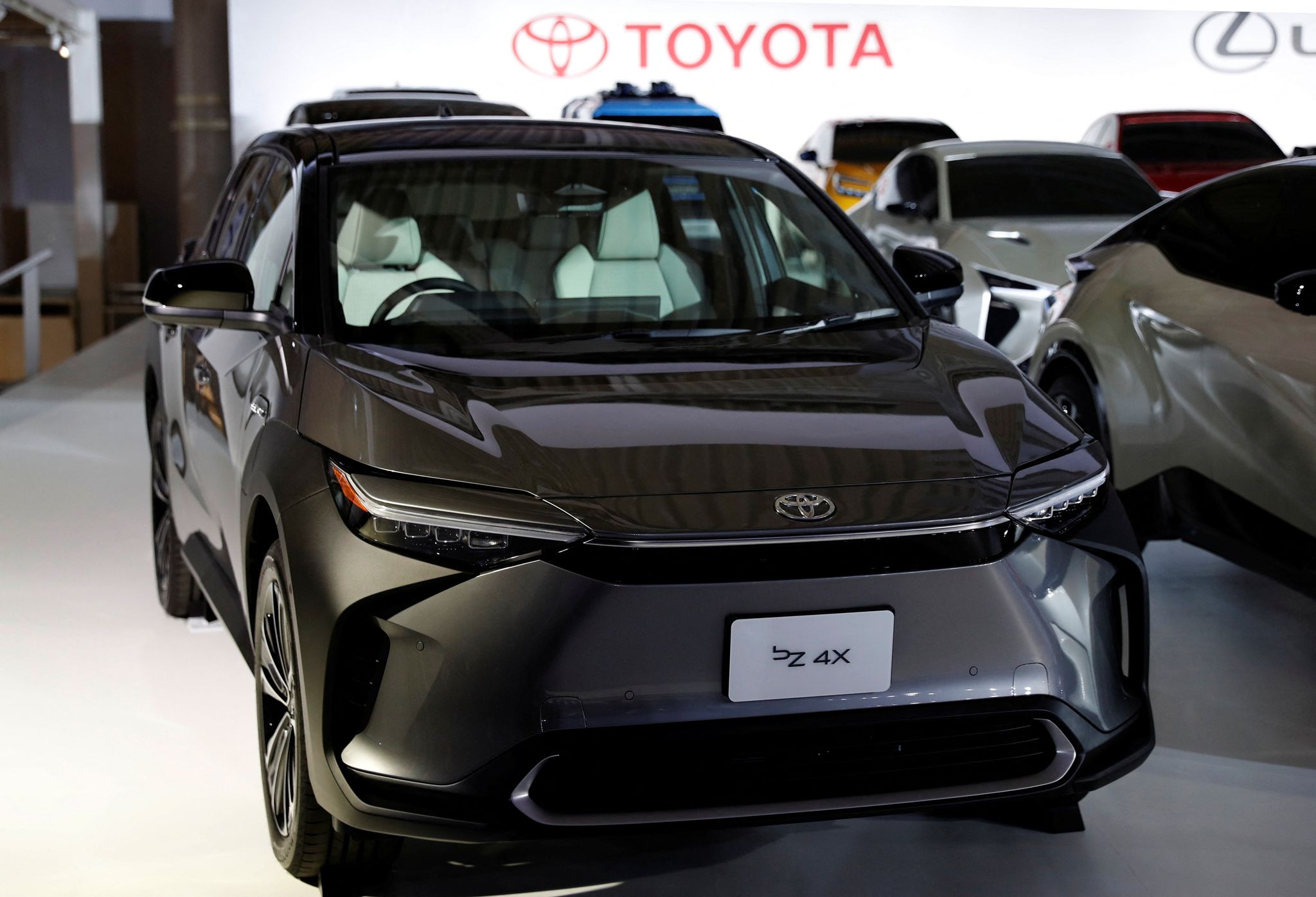 Toyota Motor Corporation's bZ 4X is pictured after a briefing on the company's strategies on battery EVs in Tokyo, Japan, December 14, 2021. Photo: Reuters