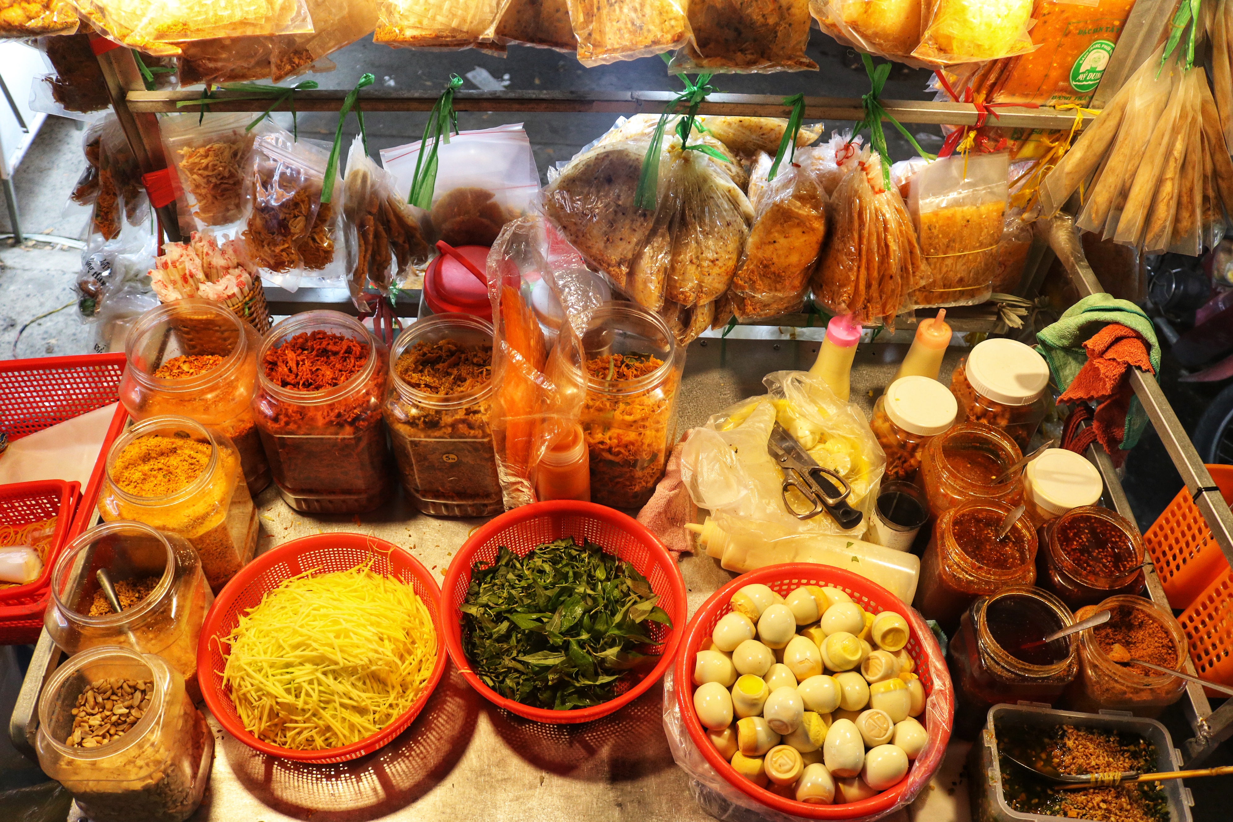 Throw yourself into the wonderful lesser known world of street snacks in Vietnam
