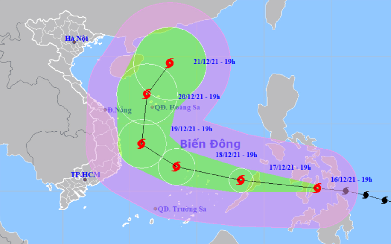 Typhoon Rai to have unusual developments after entering East Vietnam ...