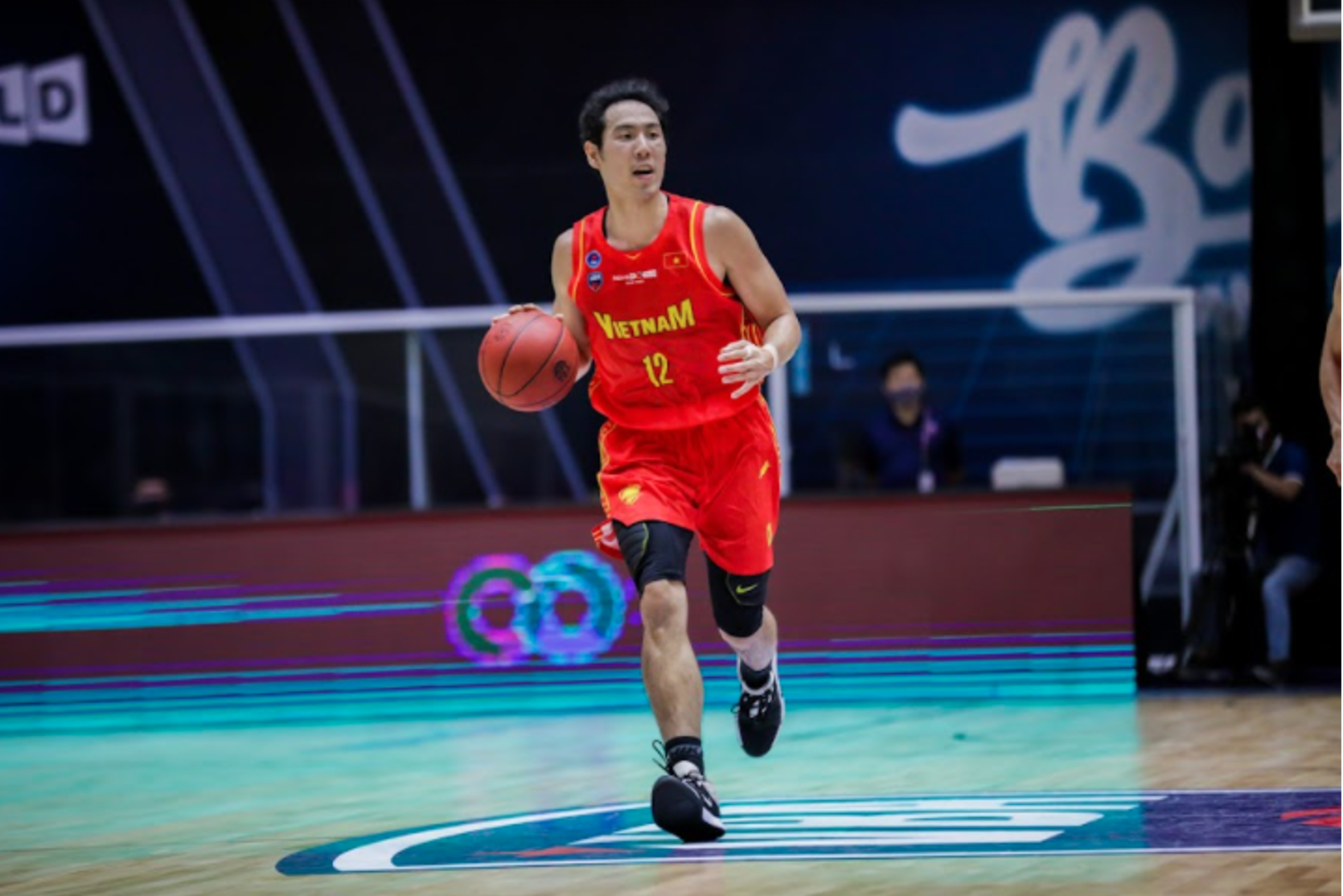 Justin Young of the Vietnamese national basketball team. Photo: VBA
