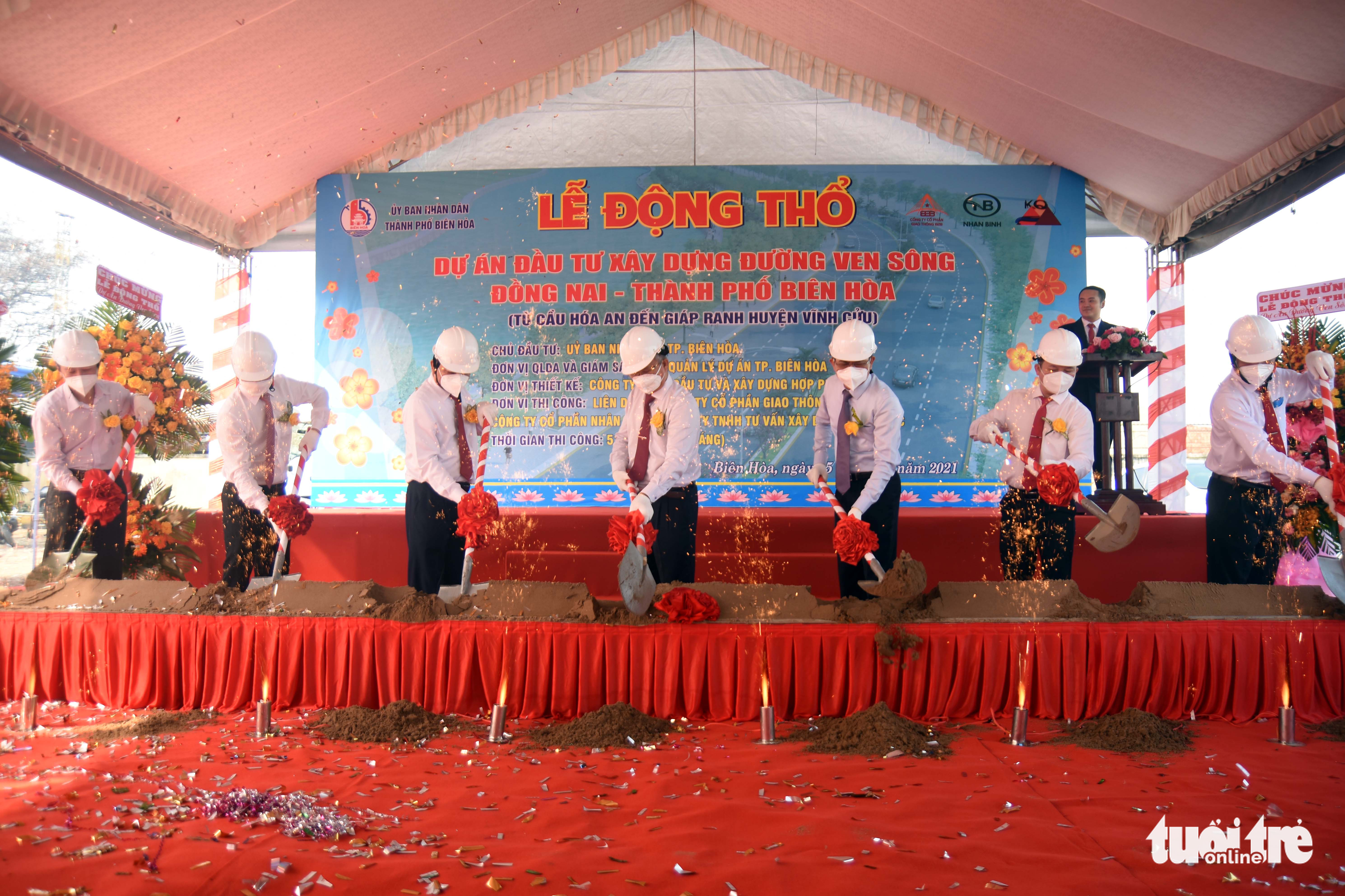 The groundbreaking of the project is organized in Dong Nai Province, Vietnam, December 25, 2021. Photo: A Loc / Tuoi Tre