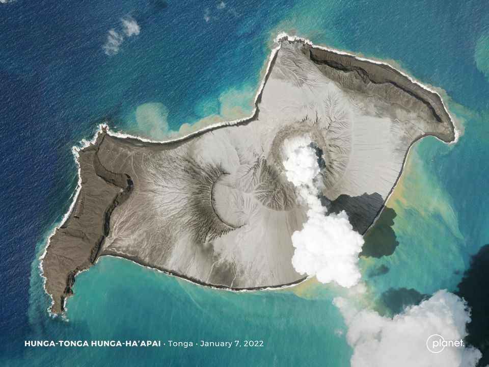 Concerns mount for Tonga after tsunami triggered by underwater volcano