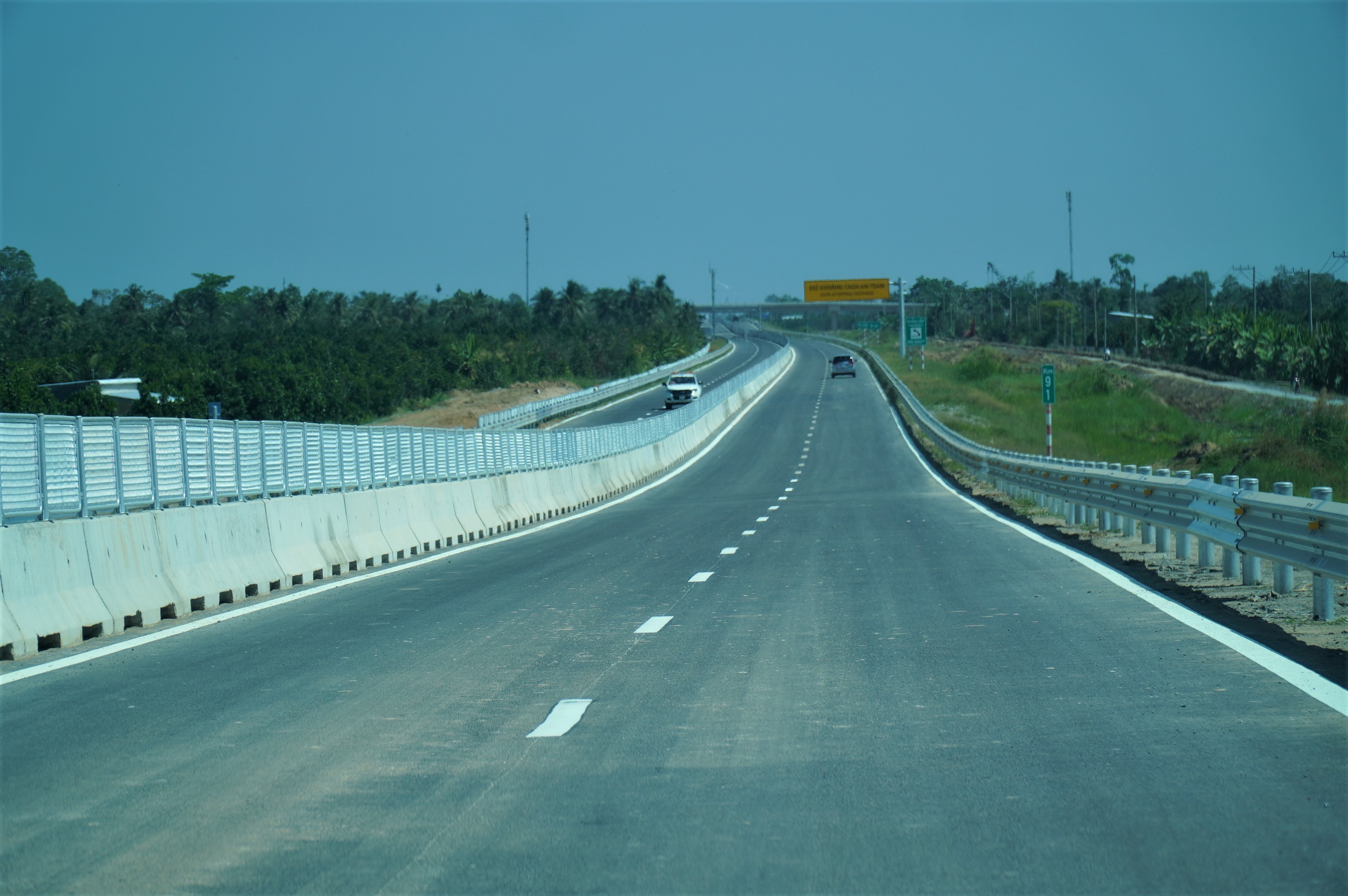 A section of the Trung Luong - My Thuan Expressway in Tien Giang Province, Vietnam, January 19, 2022. Photo: Tuoi Tre