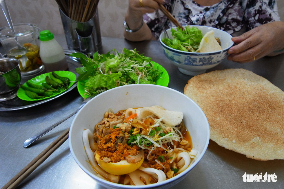 A bowl of 'mi Quang' (Quang noodles) in Da Nang City, central Vietnam. Photo: Nguyen Cong Thanh
