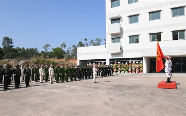 The Vietnamese Ministry of Public Security organizes a ceremony to announce the decision to establish a national center for counter-terrorism training in Quang Ninh Province, Vietnam, February 23, 2022. Photo: Vietnam Government Portal