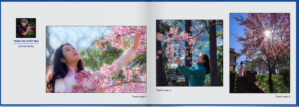 Tran Thi Tuyet Mai and her photos in the online book.