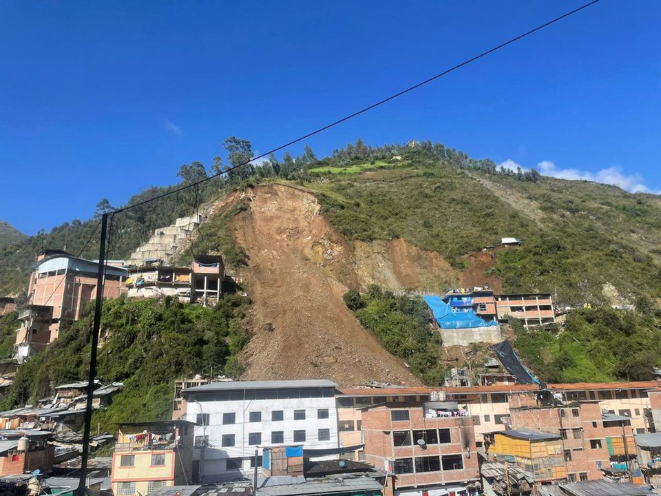 Landslide in northern Peru buries at least 60 homes