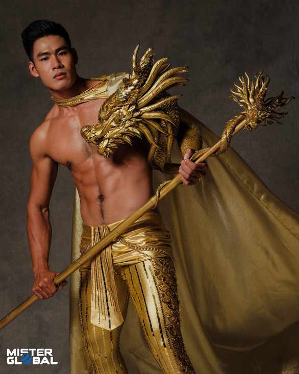 Vietnamese contestant Danh Chieu Linh in his national costume in this supplied photo.