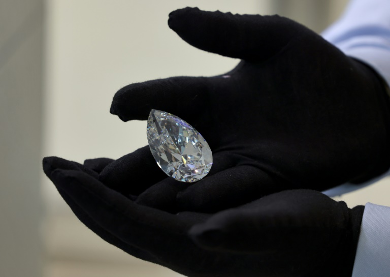 Giant white diamond ‘The Rock’ makes debut in Dubai