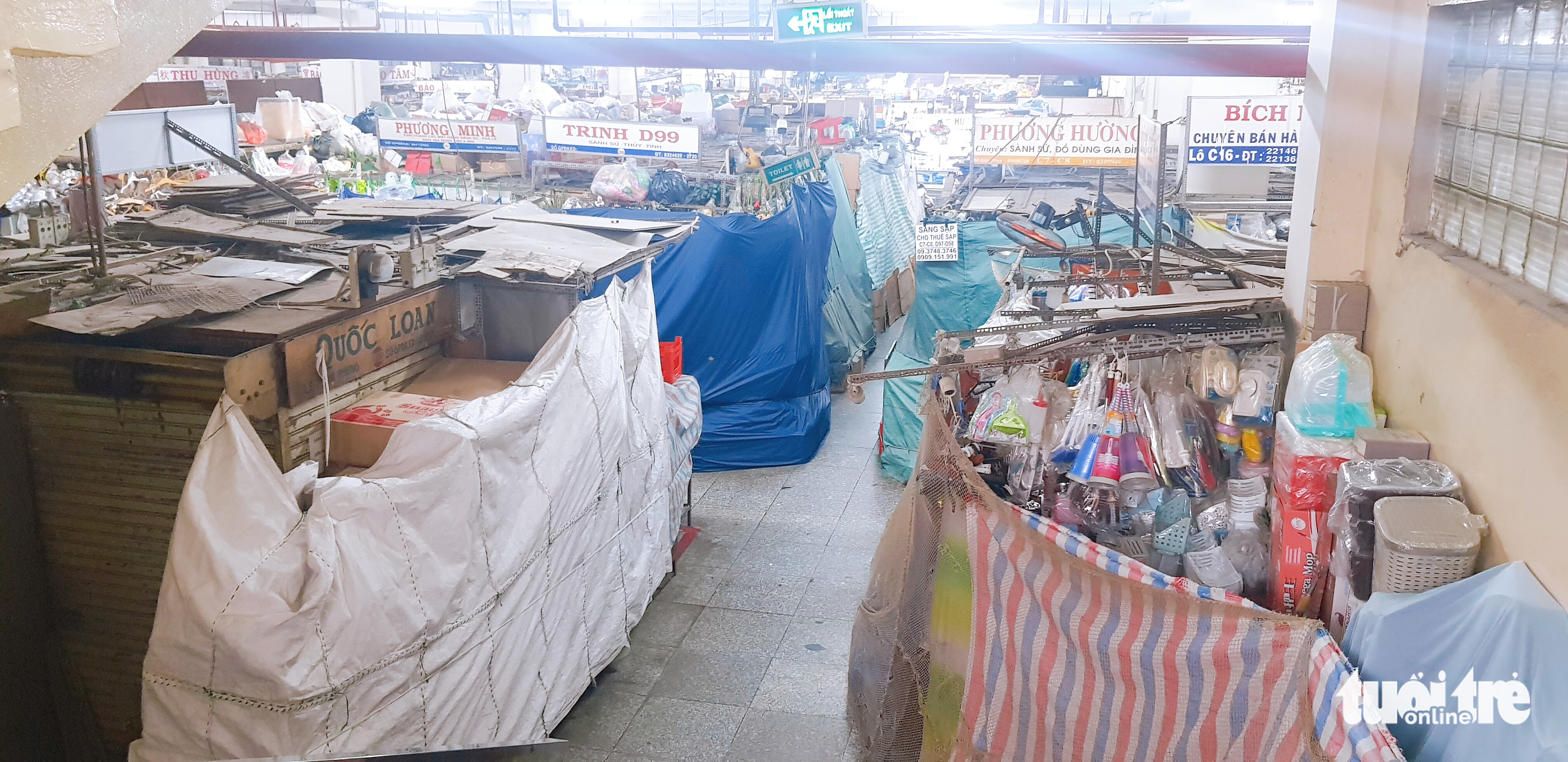 Stalls are closed at An Dong Market in District 5, Ho Chi Minh City. Photo: Nhat Xuan / Tuoi Tre