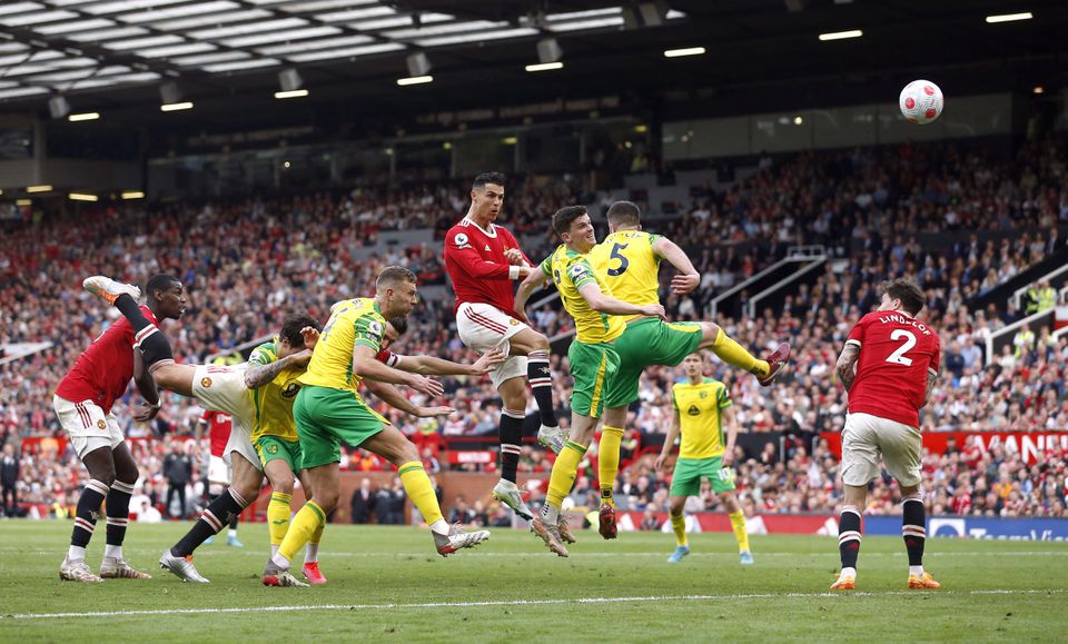 Ronaldo hat-trick rescues Man United amid fan anger in Norwich win