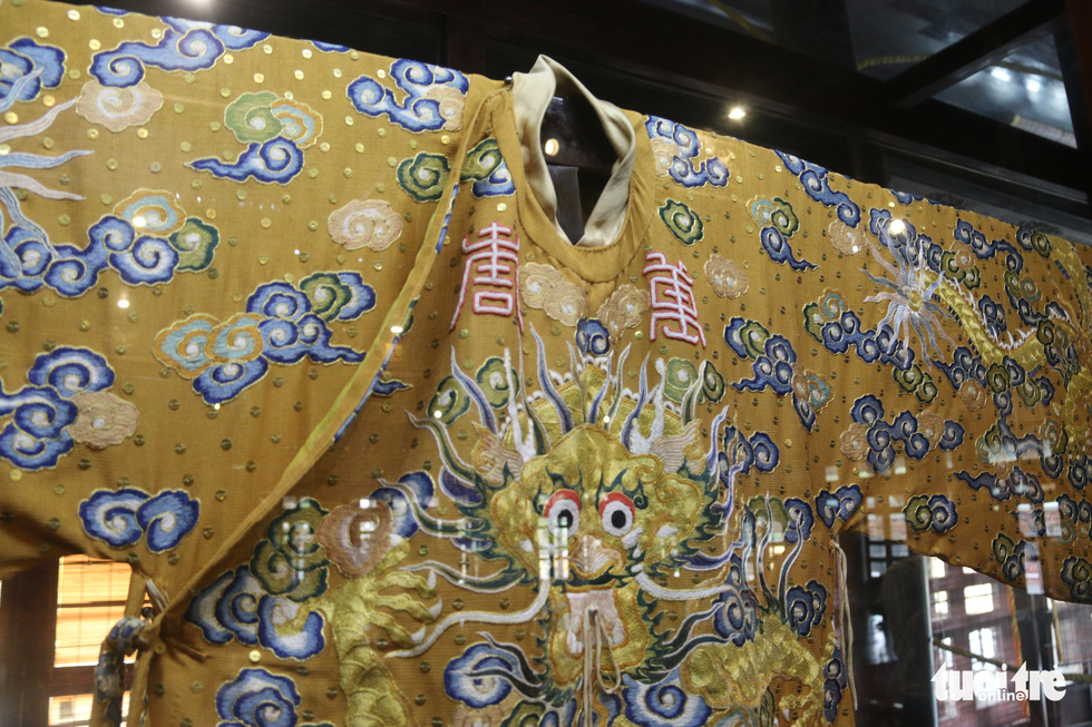 The Nguyen Dynasty King's royal robe is also on display at the Hue Royal Antiquities Museum in Hue, Vietnam. Photo: Nhat Linh / Tuoi Tre