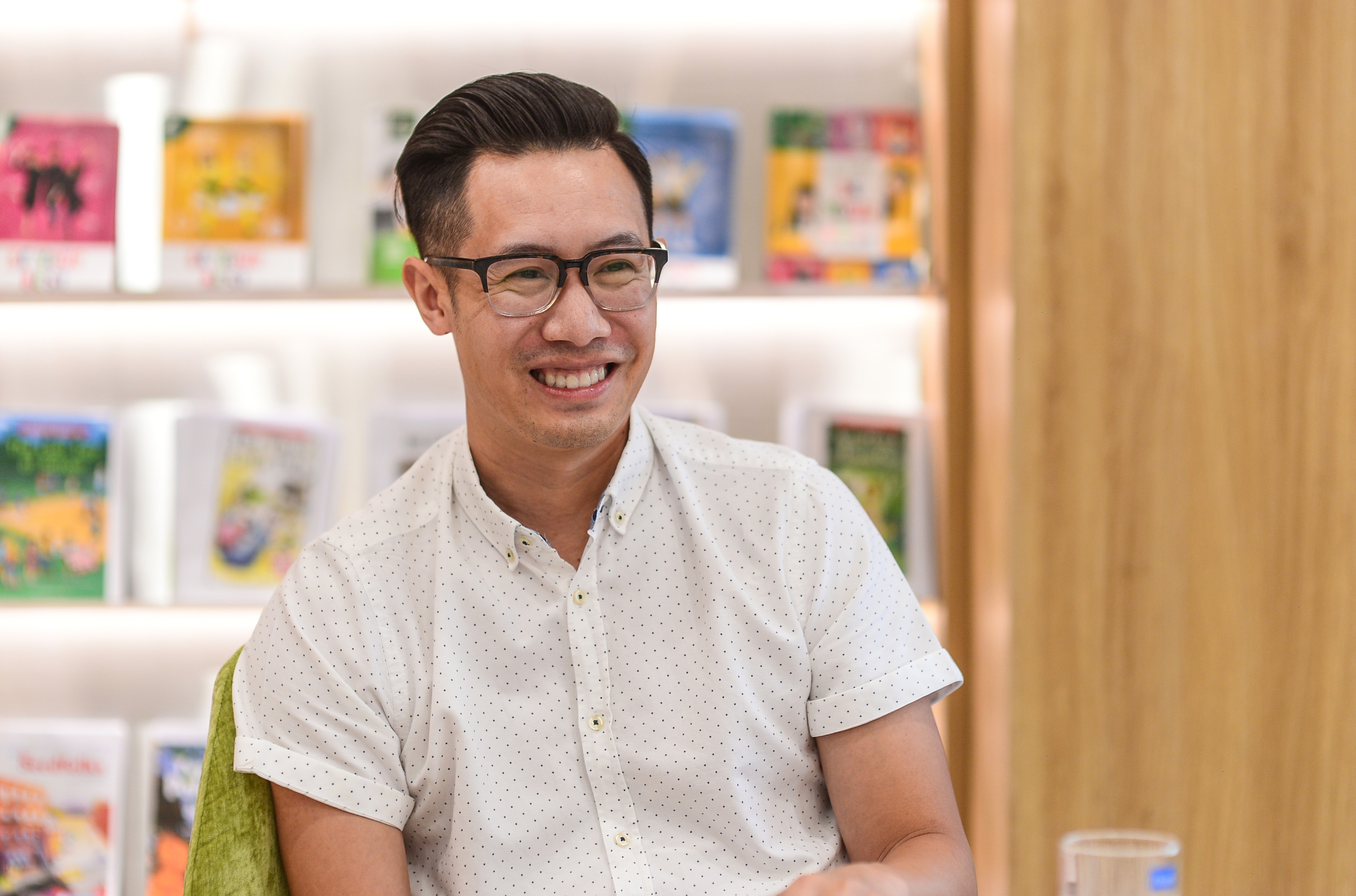 Don Le is seen during his interview with Tuoi Tre News in Ho Chi Minh City in April 2022. Photo: Quang Dinh / Tuoi Tre News