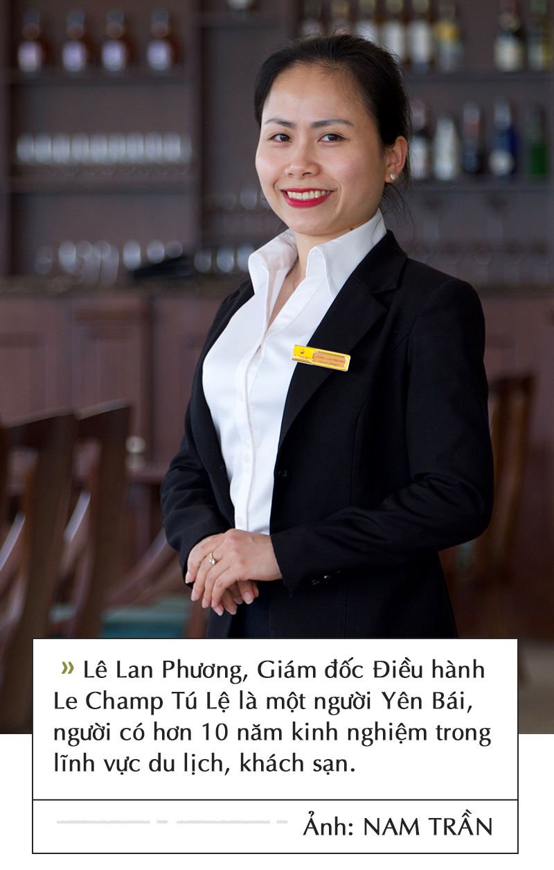 This photo shows Luong Lan Phuong, CEO of Le Champ Tu Le Resort Hot Spring & Spa in Van Chan District, Yen Bai Province, Vietnam. Photo: Nam Tran / Tuoi Tre