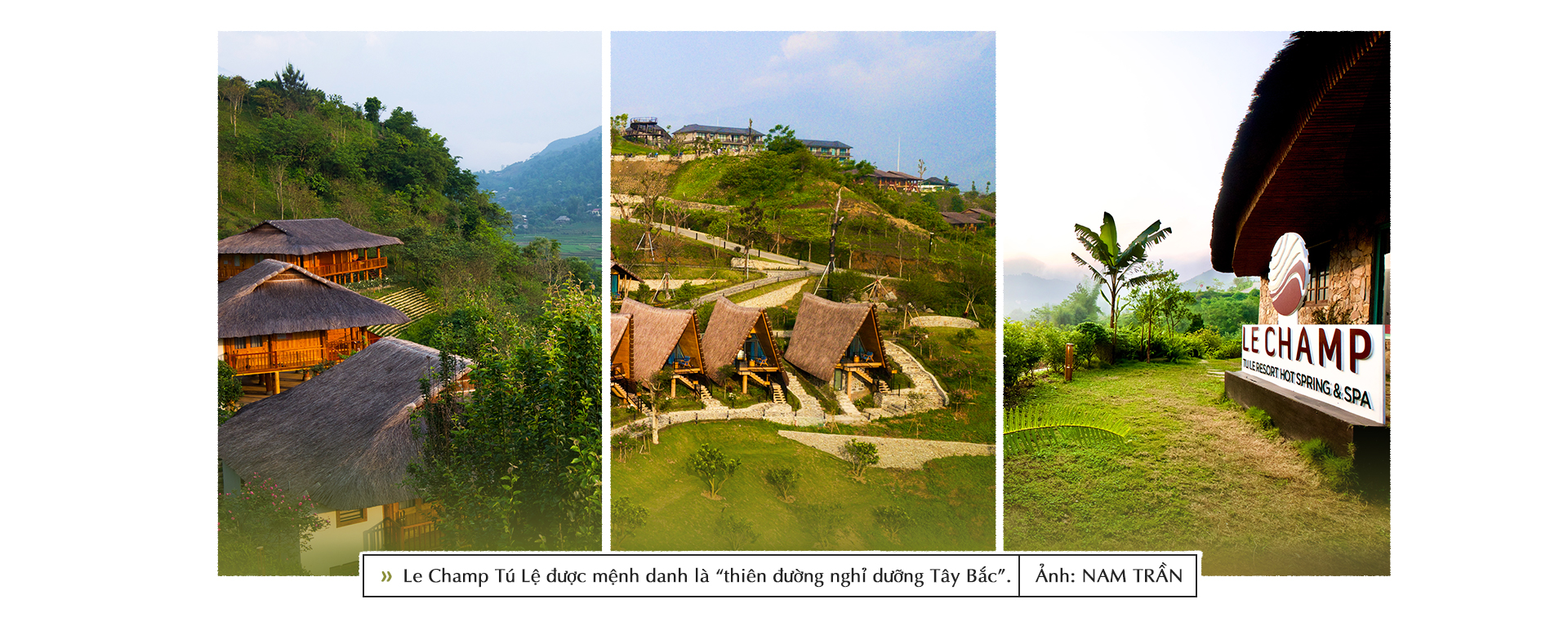 Different views of Le Champ Tu Le Resort Hot Spring & Spa in Van Chan District, Yen Bai Province, Vietnam. Photo: Nam Tran / Tuoi Tre