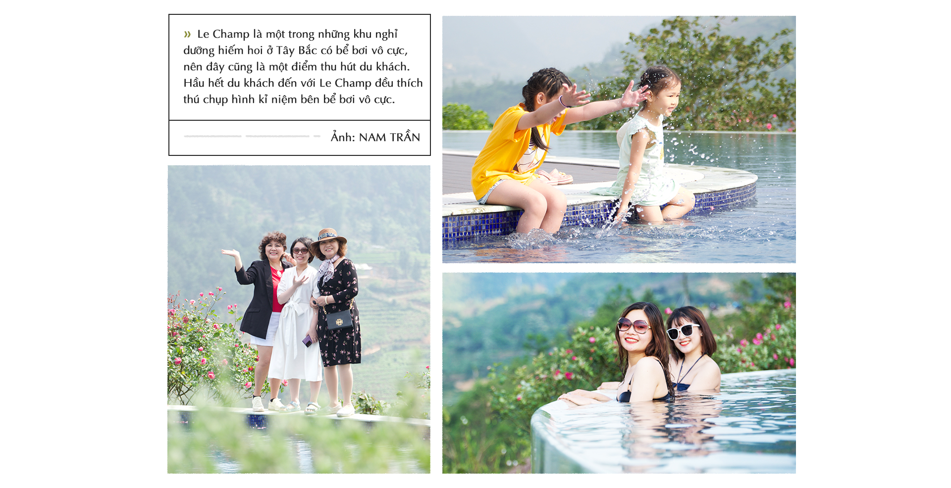 People visit Le Champ Tu Le Resort Hot Spring & Spa in Van Chan District, Yen Bai Province, Vietnam. Photo: Nam Tran / Tuoi Tre