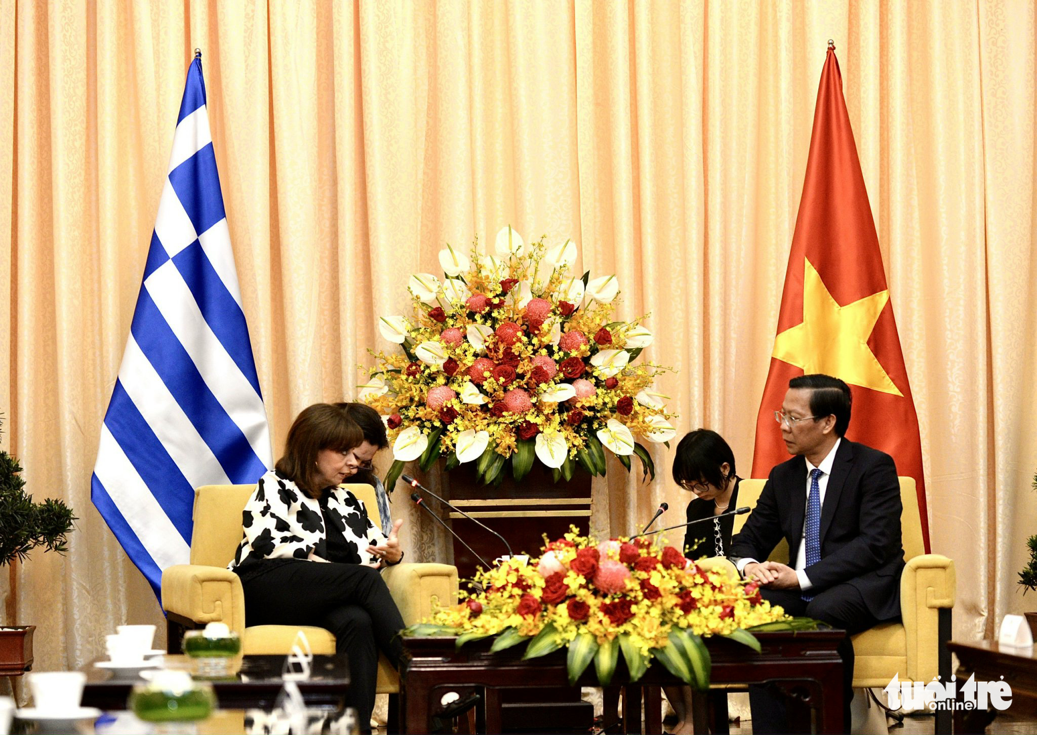 Greek president talks cooperation with Ho Chi Minh City chairman