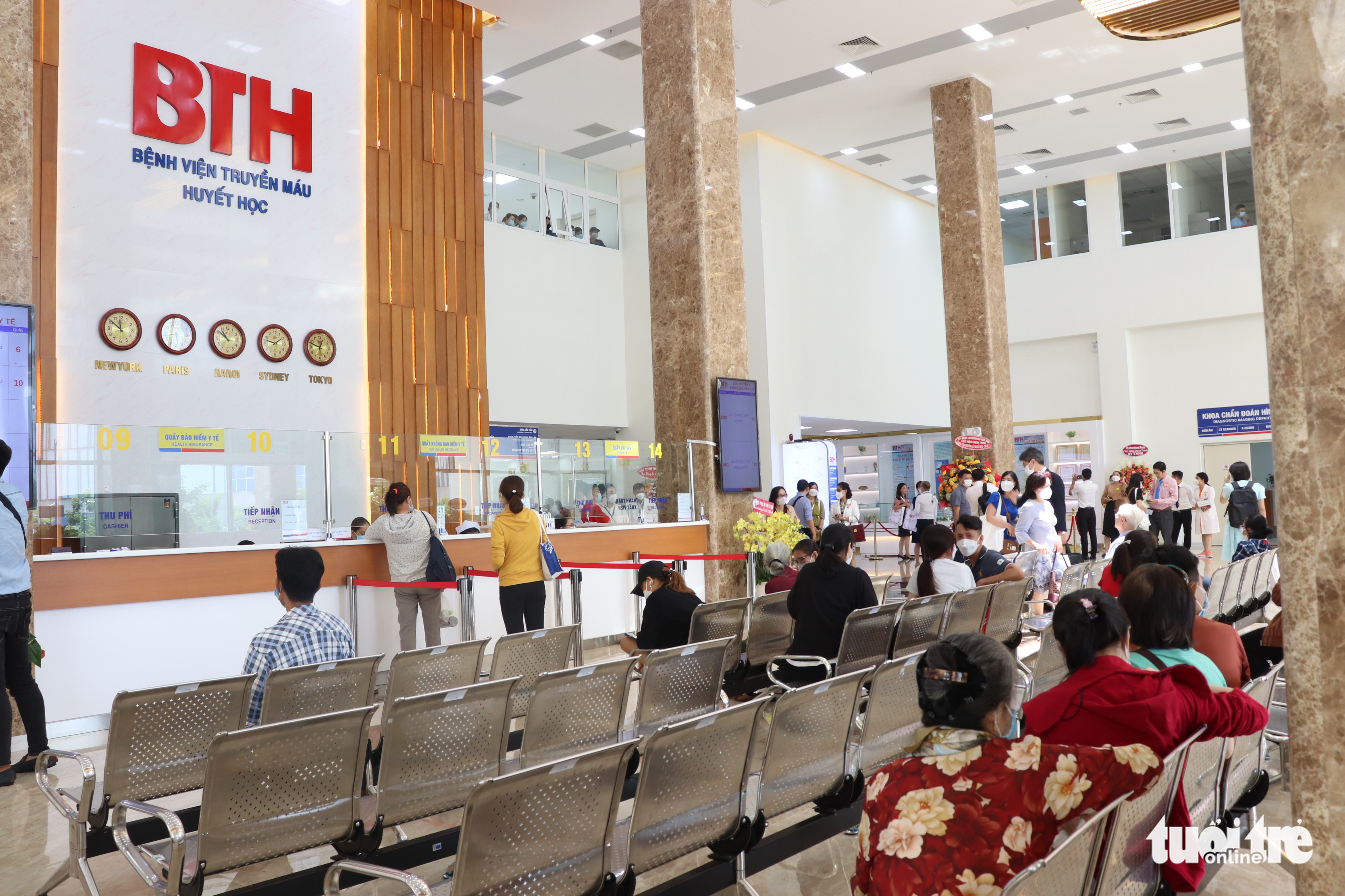 Patients are pictured at the second branch of the Ho Chi Minh City Blood Transfusion Hematology Hospital in Binh Chanh District, Ho Chi Minh City, May 20, 2022. Photo: Xuan Mai / Tuoi Tre