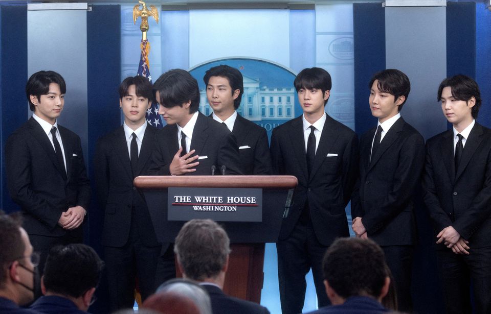 K-pop supergroup BTS meets Biden, speaks at White House
