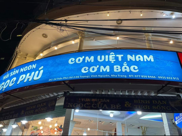 Ngoc Phu seafood restaurant in Nha Trang City, Khanh Hoa Province, Vietnam. Photo: Luu Phuong Linh