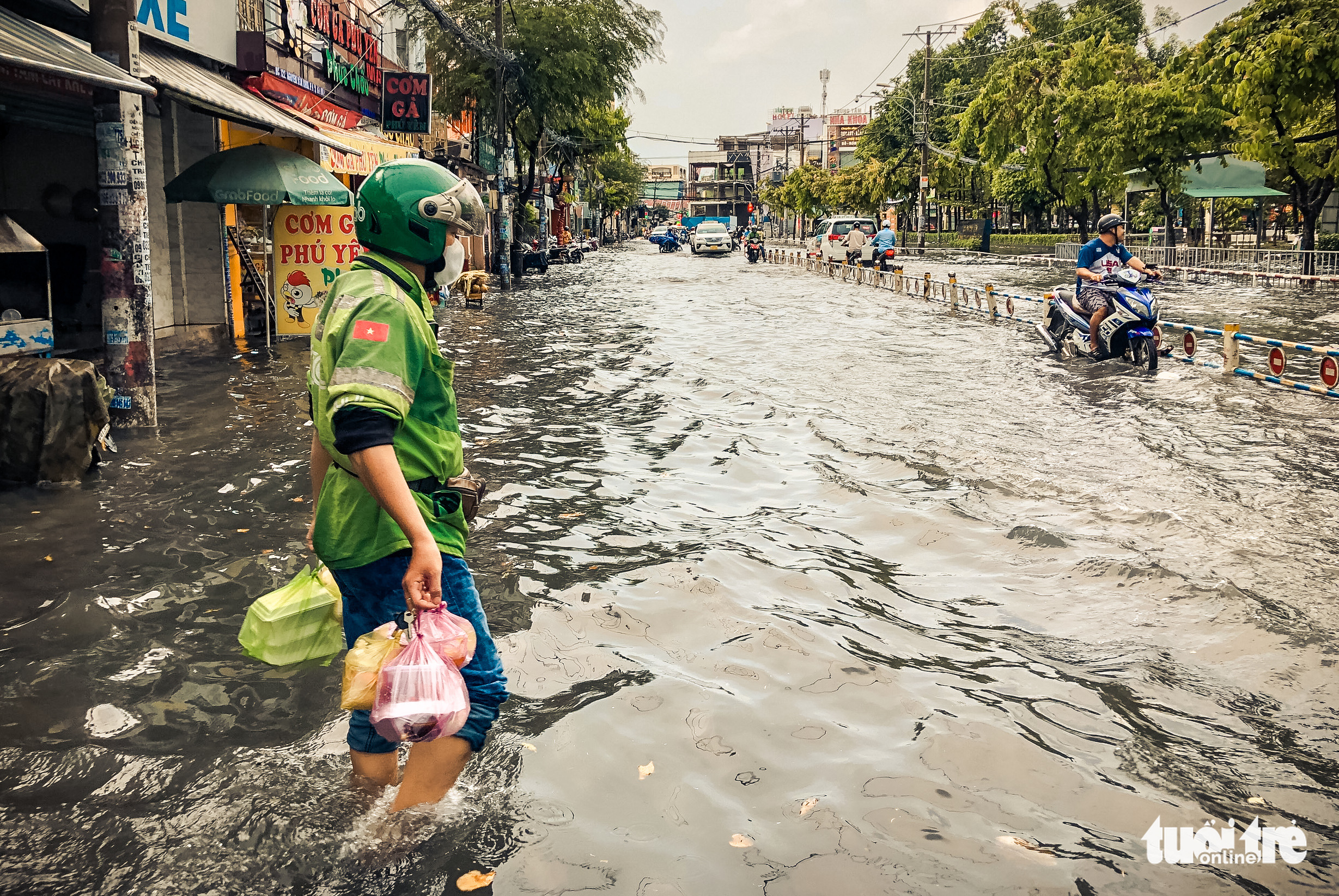 Downpour turns Ho Chi Minh City streets into rivers