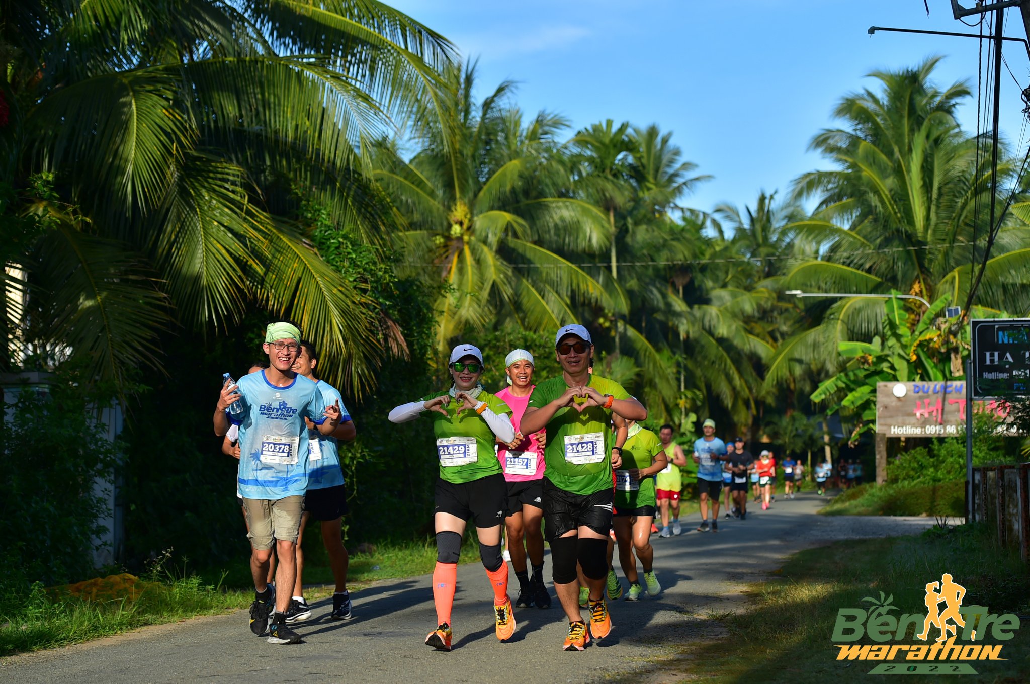 Runners participate in the 2022 Ben Tre Marathon in Ben Tre Province, Vietnam, June 26, 2022. Photo: M.Q. / Tuoi Tre