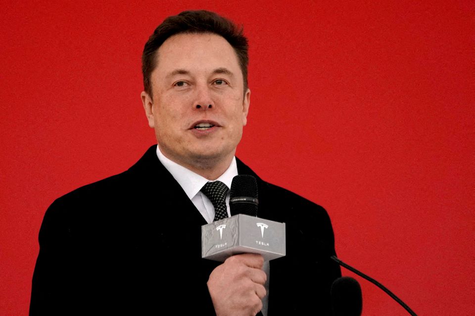 Tesla CEO Elon Musk attends the Tesla Shanghai Gigafactory groundbreaking ceremony in Shanghai, China January 7, 2019. Photo: Reuters